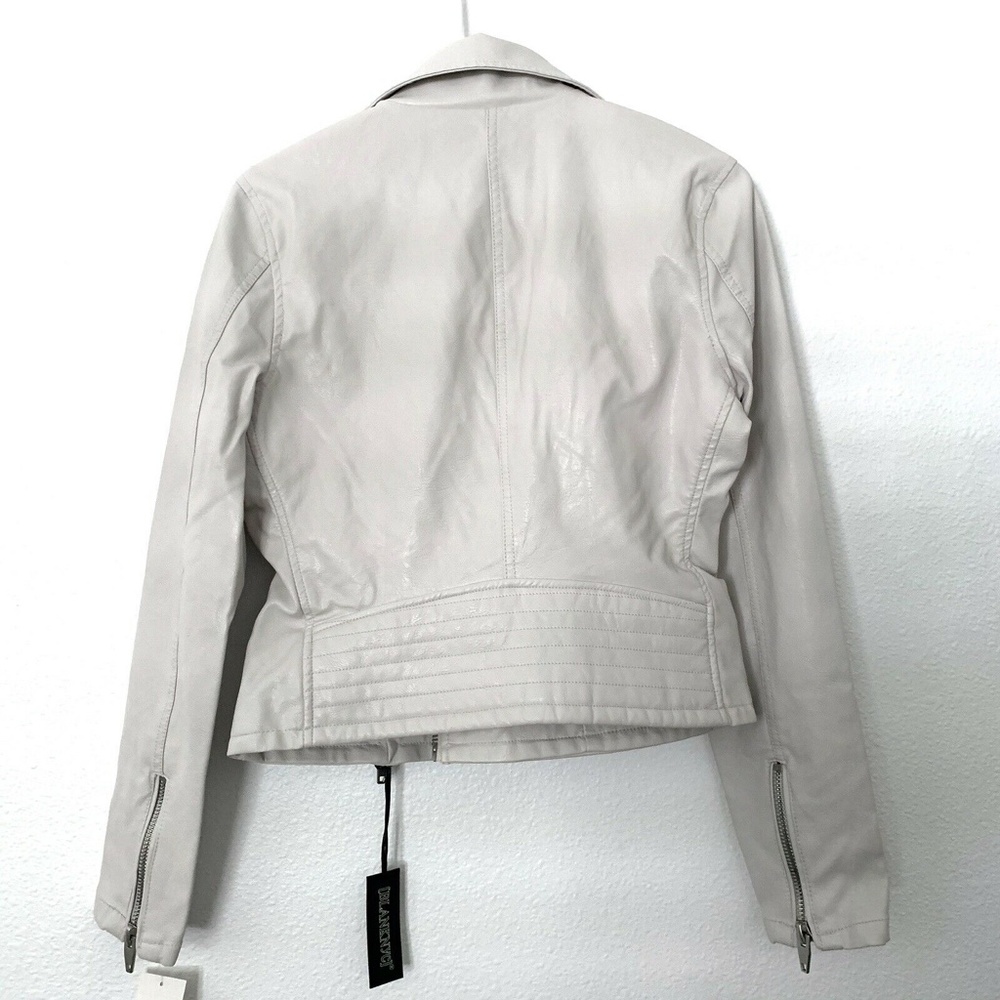 BLANKNYC Gray Zip Faux Leather Moto Jacket - Picture 9 of 9